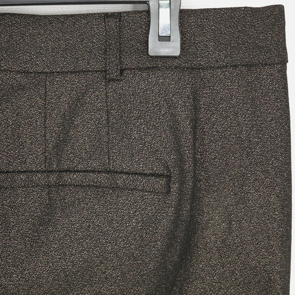 Lane Bryant Dress Pants Plus Sz 26 Black Gold Metallic The Allie Stretch Bootcut - Picture 7 of 10